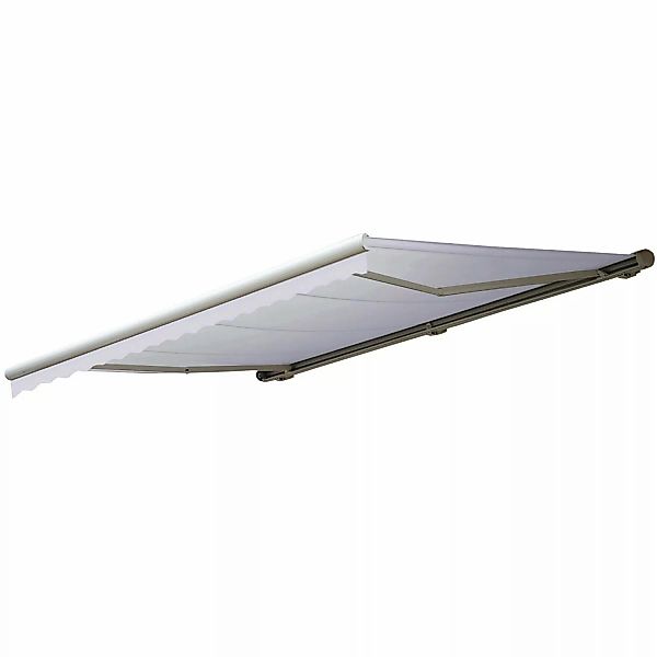 MCW Kassetten-Markise H123 mit Volant 4,5x3m Acryl Creme günstig online kaufen