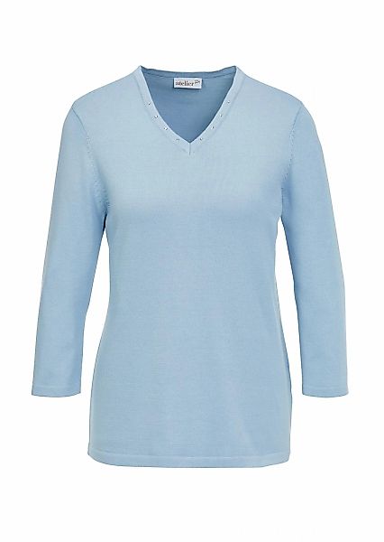 GOLDNER Rundhalspullover "Pullover in hochwertiger Qualität" Glitzersteine günstig online kaufen