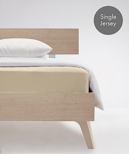 fleuresse Spannbettlaken Jenny C aus feinfädigem Mako-Jersey, Mako-Jersey, günstig online kaufen