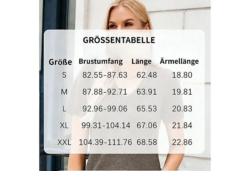 Arach&Cloz Kurzarmpullover Damen Pullover Wollmischung Kurzarm V Ausschnitt günstig online kaufen