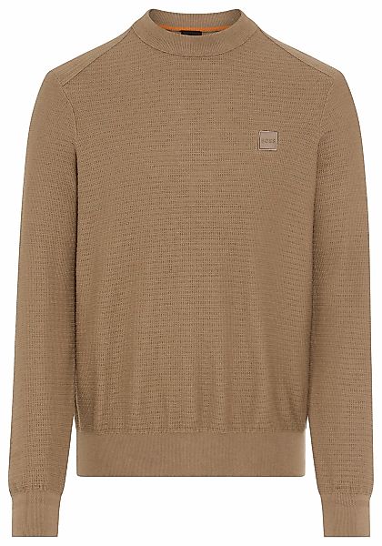 BOSS ORANGE Strickpullover Anion mit BOSS-Badge günstig online kaufen