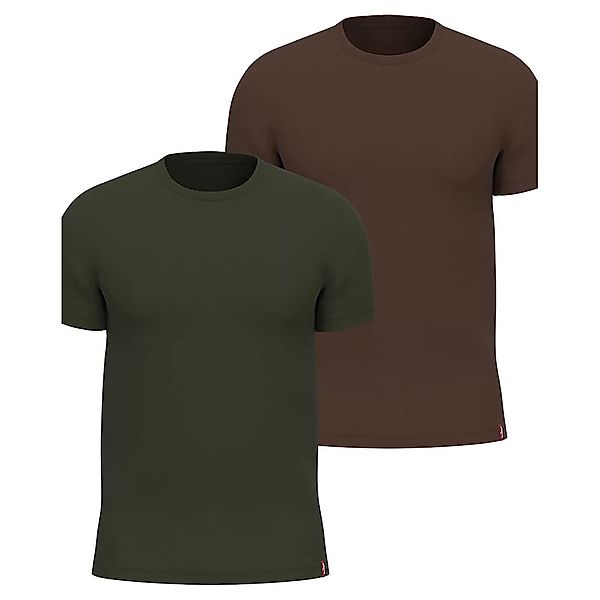 Levi´s ® Slim Kurzarm T-shirt 2 Pack S Mossy Green günstig online kaufen