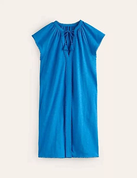 Millie Pom Cotton Dress Damen Boden, Leuchtendes Blau günstig online kaufen