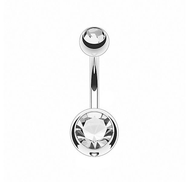Taffstyle Bauchnabelpiercing mit Kristall Titan G23 Schmuck Banane Stecker günstig online kaufen