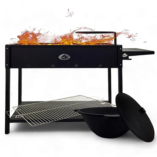 Grillpeter Mangal Set Batyr XL Schaschlikgrill 100cm mit  Grillrost Kasan 8 günstig online kaufen