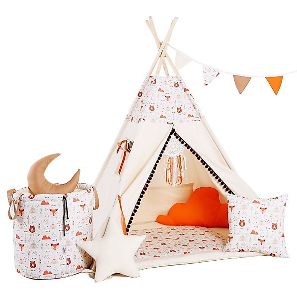 Rainbow Kids Tipi-Zelt Kinderzelt Spielzelt Teepee günstig online kaufen