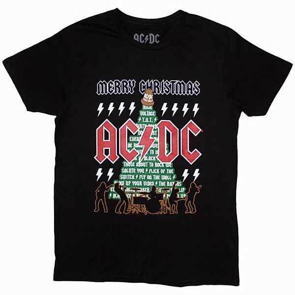 AC/DC Print-Shirt AC/DC - Merry Christmas T-Shirt Grösse M-L-XL-XXL Neu günstig online kaufen