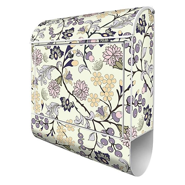 Banjado Design Briefkasten Weiß Pulverbeschichtet 39x47x14cm 2 Schlüssel Mi günstig online kaufen