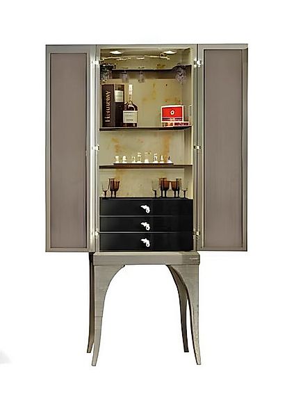 Xlmoebel Barschrank Designer Wohnzimmerregal aus Holz für das Haus als Wand günstig online kaufen