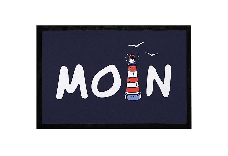 MoonWorks Fußmatte Fußmatte Moin maritim Leuchtturm norddeutsch Hallo Willk günstig online kaufen