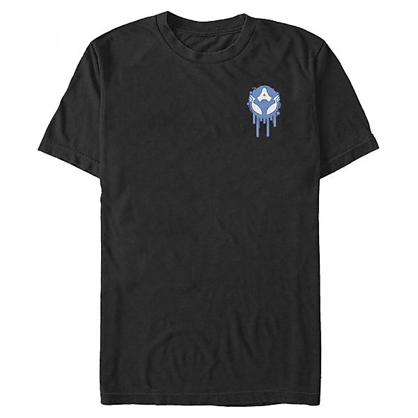 Marvel - Captain America Venomized America Badge - Männer T-Shirt günstig online kaufen