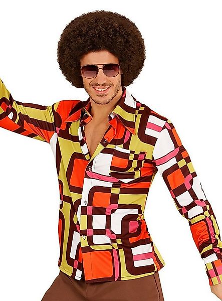 Widdmann T-Shirt 70er Hemd Röhren Für Schlager- und Mottopartys: buntes Her günstig online kaufen