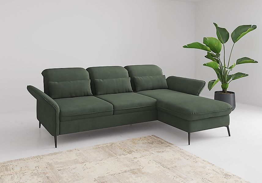 sit&more Ecksofa "Emely, inkl. Sitztiefenverstellung", wahlweise mit Bettfu günstig online kaufen