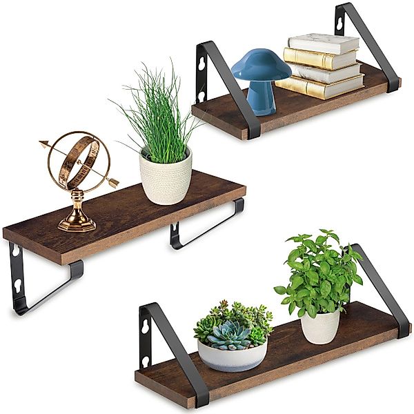tectake Wandregal 3er Set Wandregal, Set günstig online kaufen