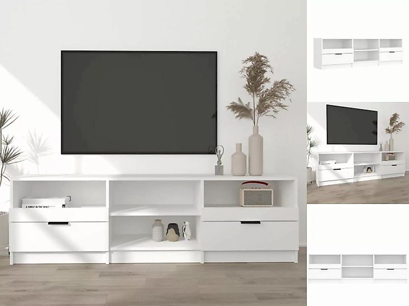 vidaXL TV-Schrank TV-Schrank Weiß 150x33,5x45 cm Holzwerkstoff Lowboard günstig online kaufen