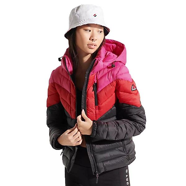 Superdry Colour Block Fuji Jacke S Pink / Black günstig online kaufen