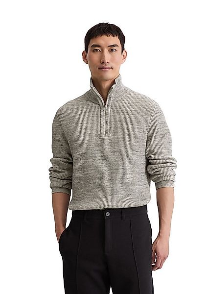 Marc O'Polo Rundhalspullover aus Baumwoll-Schurwoll-Mix günstig online kaufen