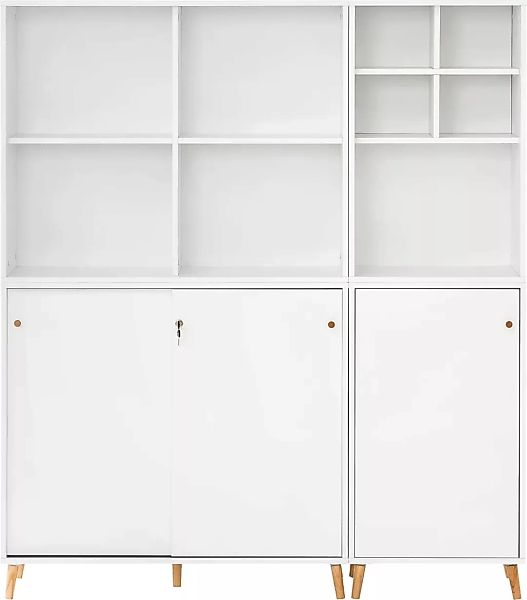 Schildmeyer Büro-Set "Serie 500", bestehend aus 2 Regalen, 2 Schränken, 1 R günstig online kaufen