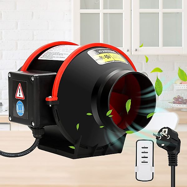 Clanmacy Wandventilator Rohrventilator Ø150mm Rauchabzug mit günstig online kaufen