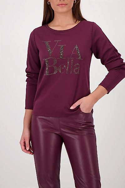 Monari Sweatshirt "Sweatshirt Sweat Schmuckschrift" Regular fit mit Rundhal günstig online kaufen