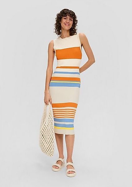 s.Oliver Minikleid Gestreiftes Maxikleid mit geschlitztem günstig online kaufen