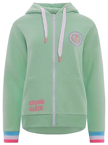 Zwillingsherz Kapuzensweatjacke, Regular-Fit, Kapuze, Langarm, Reißverschlu günstig online kaufen