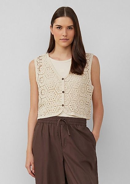 s.Oliver Funktionsweste Indoor-Weste Verkürzte Weste aus Häkelspitze günstig online kaufen