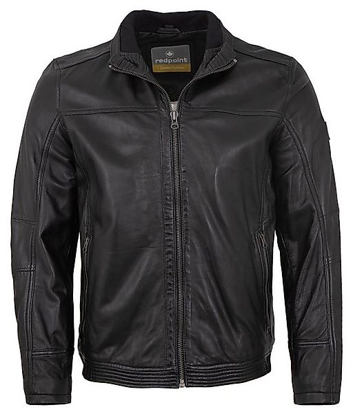 Redpoint Lederjacke Benjamin Redpoint - Herren Lederjacke Lammnappa schwarz günstig online kaufen
