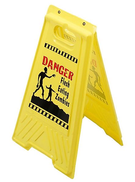 CHAKS Dekoobjekt Danger Zombie Warnschild - günstig online kaufen