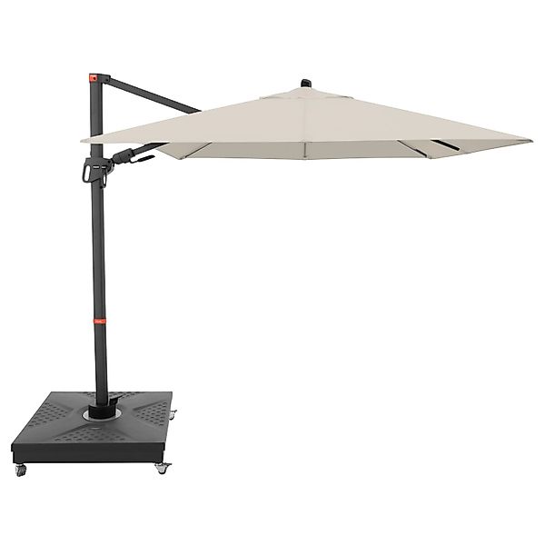 Doppler Ampelschirm MyZone 210 cm x 210 cm Natur mit Kurbelmechanik günstig online kaufen