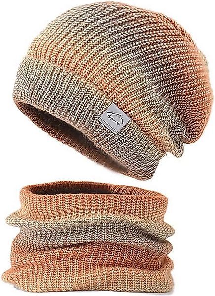 Bextsrack Mütze & Schal Wintermütze Strickmütze mit Schal Damen Warme günstig online kaufen