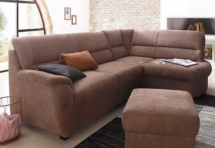 sit&more Ecksofa "Pandora L-Form", wahlweise mit Bettfunktion und Bettkaste günstig online kaufen