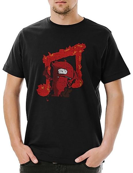 Urban Backwoods Print-Shirt Urban Backwoods Music Devil Herren T-Shirt Schw günstig online kaufen
