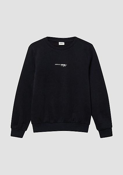 s.Oliver Sweatshirt Sweatshirt Kuscheliges Sweatshirt mit Rücken- und Front günstig online kaufen