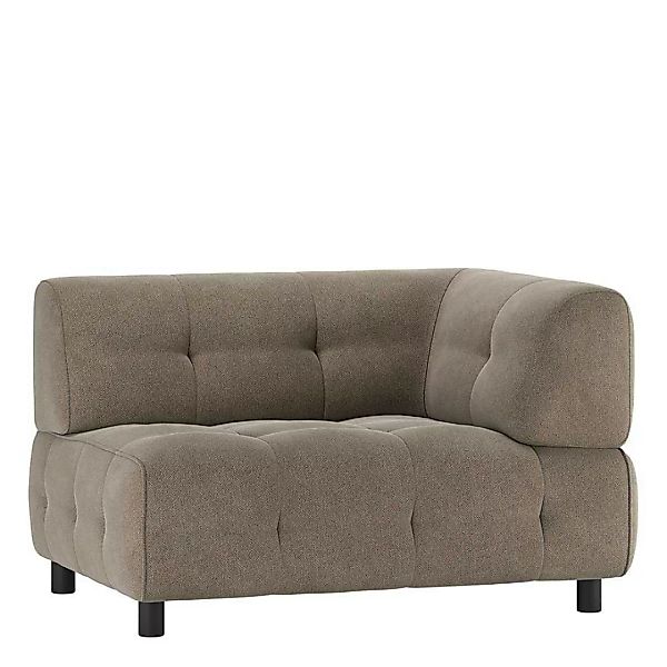 Sofa Element rechts Webstoff in Graugrün 122 cm breit - 90 cm tief günstig online kaufen