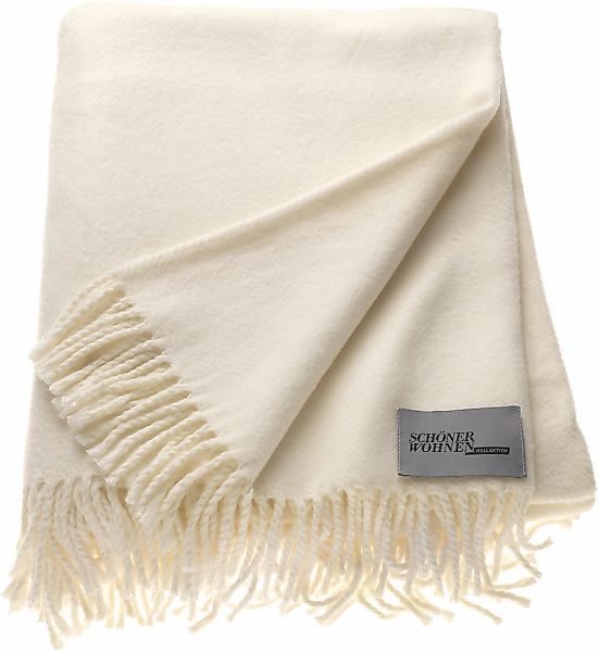 SCHÖNER WOHNEN-Kollektion Wohndecke "Basics" mit Fransen, Kuscheldecke günstig online kaufen