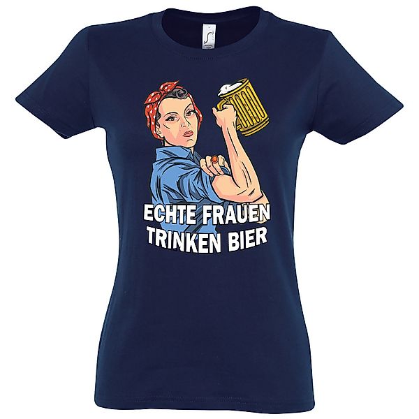 Youth Designz T-Shirt Echte Frauen Trinken günstig online kaufen