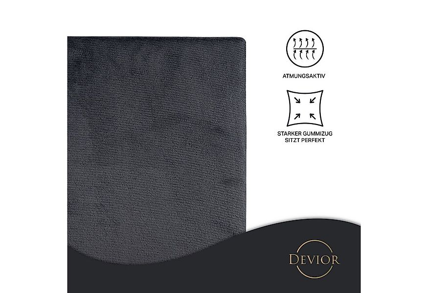 Devior Spannbettlaken aus 100% Nicki-Plüsch mit Cashmere-Touch, 190 g/m² mi günstig online kaufen