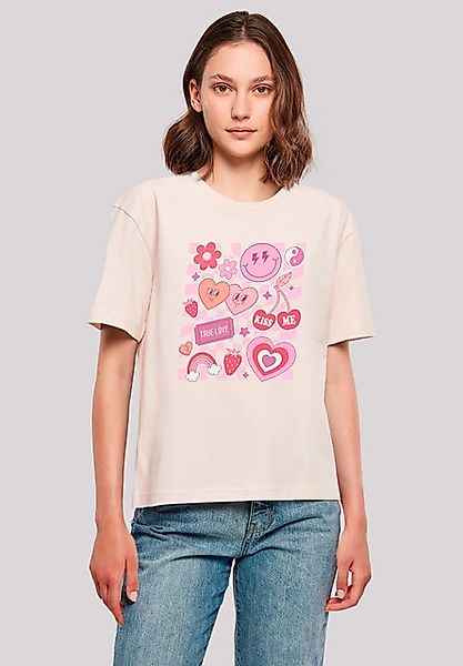 F4NT4STIC T-Shirt Retro Valentinstag Herz Rainbow Fruits Premium Qualität günstig online kaufen