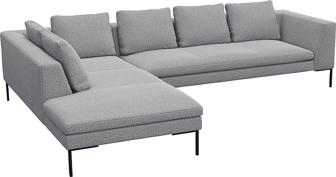 FLEXLUX Ecksofa »Loano, superbequemer Sitzkomfort durch Kaltschaum im Sitz, günstig online kaufen