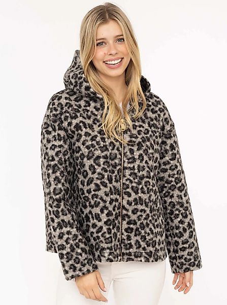 Zwillingsherz Kurzjacke ""Fur"" Kapuze, Reißverschluss, Seitliche Taschen günstig online kaufen