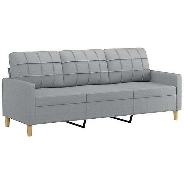 vidaXL Sofa 3-Sitzer Sofa Couch Möbel Weinrot 180 cm Stoff günstig online kaufen