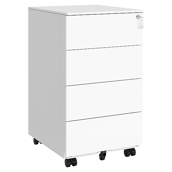 SONGMICS Rollcontainer, Rollcontainer, Druckertisch, abschließbar, 3/4 günstig online kaufen