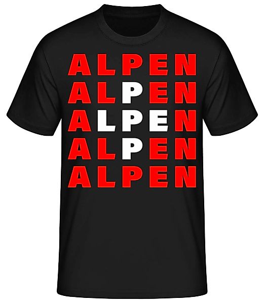 Alpen Schweiz Flagge · Männer Basic T-Shirt günstig online kaufen