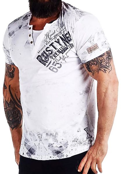 R-NEAL T-Shirt Original T-Shirt Rundhals X V-Neck Shirt Verwaschen Vintage günstig online kaufen