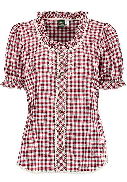 OS Trachten Trachtenbluse Acurus Tailliert, Rundhalsausschnitt, Stick neben günstig online kaufen