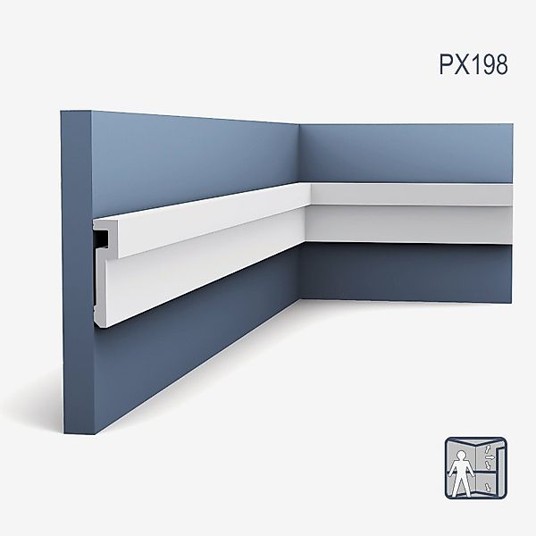 Orac Decor Zierleiste PX198 MODERN U-STEPS günstig online kaufen