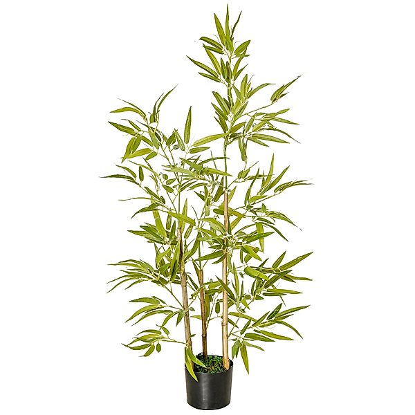 HOMCOM Künstliche Innenpflanze 120 cm im Topf mit 336 Blättern, Realistisch günstig online kaufen