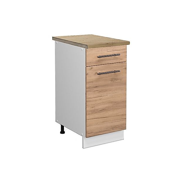 Vicco Unterschrank Fame-Line, Goldkraft Eiche/Weiß, 40 günstig online kaufen