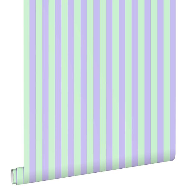 ESTAhome Tapete Streifen Lila Und Grün 50 X 900 Cm - 131568 günstig online kaufen